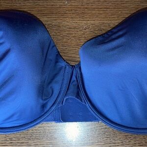Victoria's Secret Deep Blue Strapless Molded Cup Bra